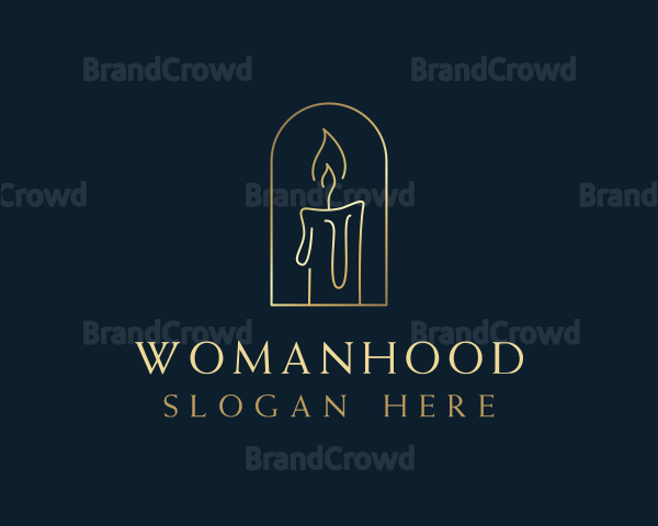 Candle Light Flame Logo