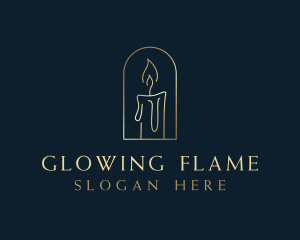 Candle Light Flame logo design