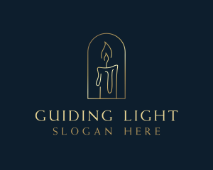 Candle Light Flame logo design