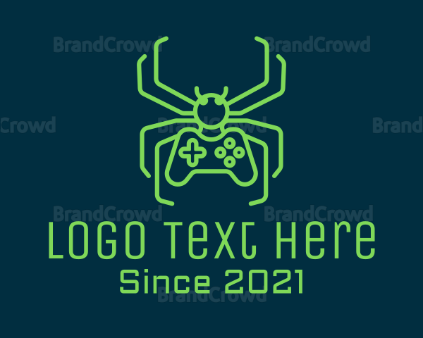 Minimalist Gaming Spider Logo