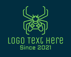 Insect - Minimalist Gaming Spider logo design