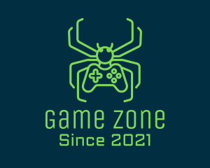 Minimalist Gaming Spider  logo design