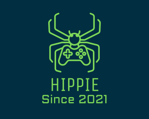Arcade - Minimalist Gaming Spider logo design
