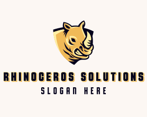 Rhinoceros - Wild Rhino Safari logo design