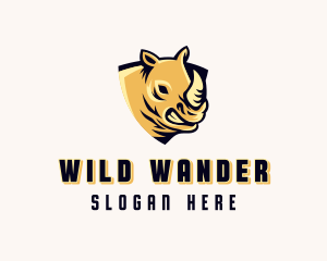 Wild Rhino Safari logo design