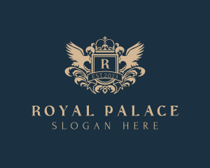 Elegant Regal Bird Crest logo design