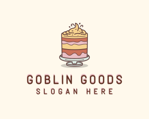 Cake Dessert Pastry logo design