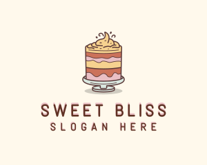 Cake Dessert Pastry logo design