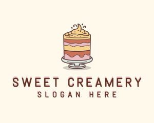 Cake Dessert Pastry logo design