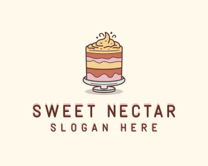 Cake Dessert Pastry logo design