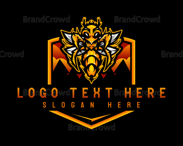 Hornet Insect Gaming Logo