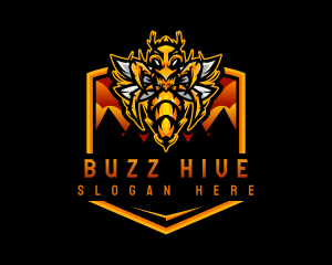 Hornet Insect Gaming logo design