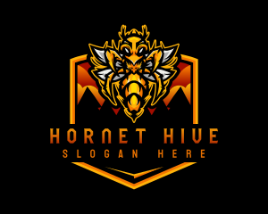 Hornet Insect Gaming logo design