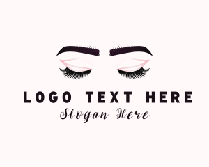 Eyeliner - Woman Eyelash Aesthetic logo design