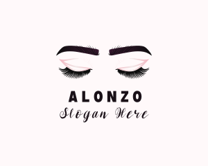 Woman Eyelash Aesthetic logo design