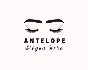 Woman Eyelash Aesthetic logo design