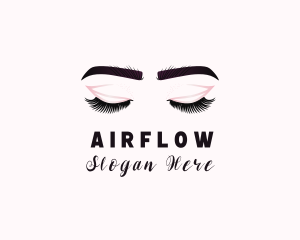 Woman Eyelash Aesthetic logo design