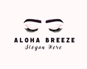 Woman Eyelash Aesthetic logo design