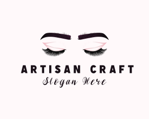 Woman Eyelash Aesthetic logo design