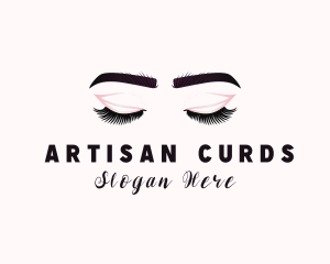 Woman Eyelash Aesthetic logo design