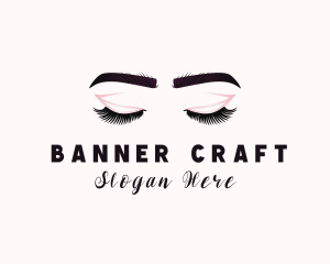 Woman Eyelash Aesthetic logo design