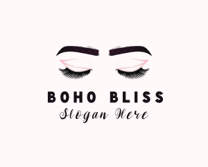 Woman Eyelash Aesthetic logo design