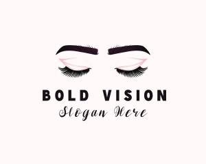 Woman Eyelash Aesthetic logo design