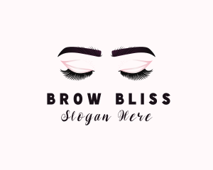 Woman Eyelash Aesthetic logo design