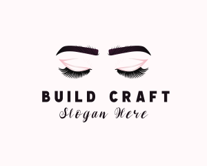 Woman Eyelash Aesthetic logo design