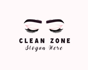 Woman Eyelash Aesthetic logo design