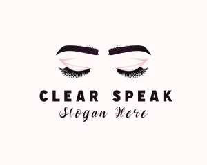 Woman Eyelash Aesthetic logo design