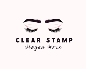 Woman Eyelash Aesthetic logo design