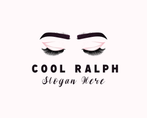 Woman Eyelash Aesthetic logo design