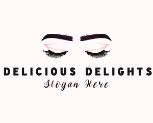 Woman Eyelash Aesthetic logo design