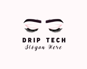 Woman Eyelash Aesthetic logo design