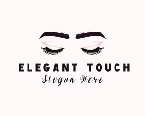 Woman Eyelash Aesthetic logo design