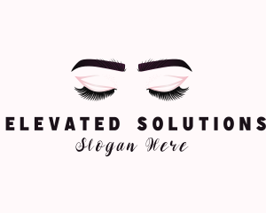 Woman Eyelash Aesthetic logo design