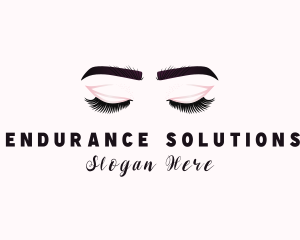 Woman Eyelash Aesthetic logo design