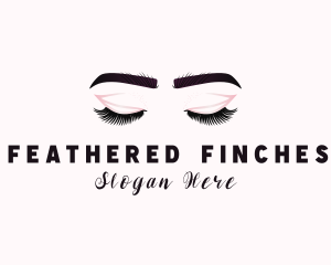 Woman Eyelash Aesthetic logo design