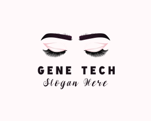 Woman Eyelash Aesthetic logo design