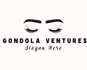 Woman Eyelash Aesthetic logo design