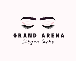 Woman Eyelash Aesthetic logo design