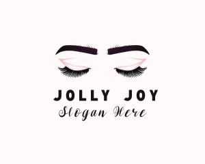 Woman Eyelash Aesthetic logo design