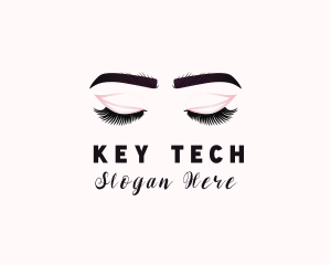 Woman Eyelash Aesthetic logo design