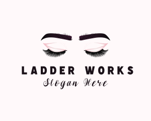 Woman Eyelash Aesthetic logo design