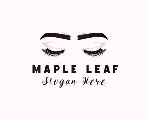 Woman Eyelash Aesthetic logo design