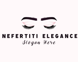 Woman Eyelash Aesthetic logo design