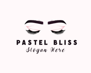 Woman Eyelash Aesthetic logo design