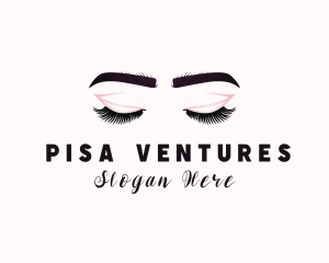 Woman Eyelash Aesthetic logo design