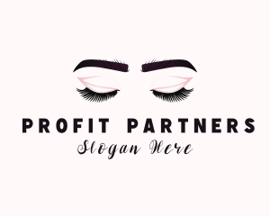 Woman Eyelash Aesthetic logo design